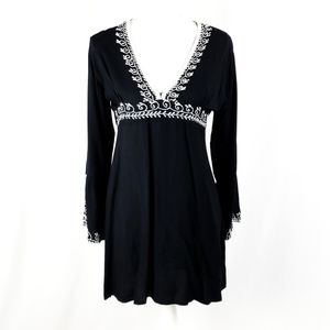 Soaked Popover Dress Embroidered Size Medium